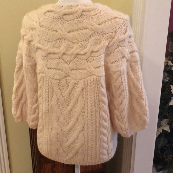 EUC Ann Taylor 3/4 sleeve wool cardigan - Picture 3 of 6